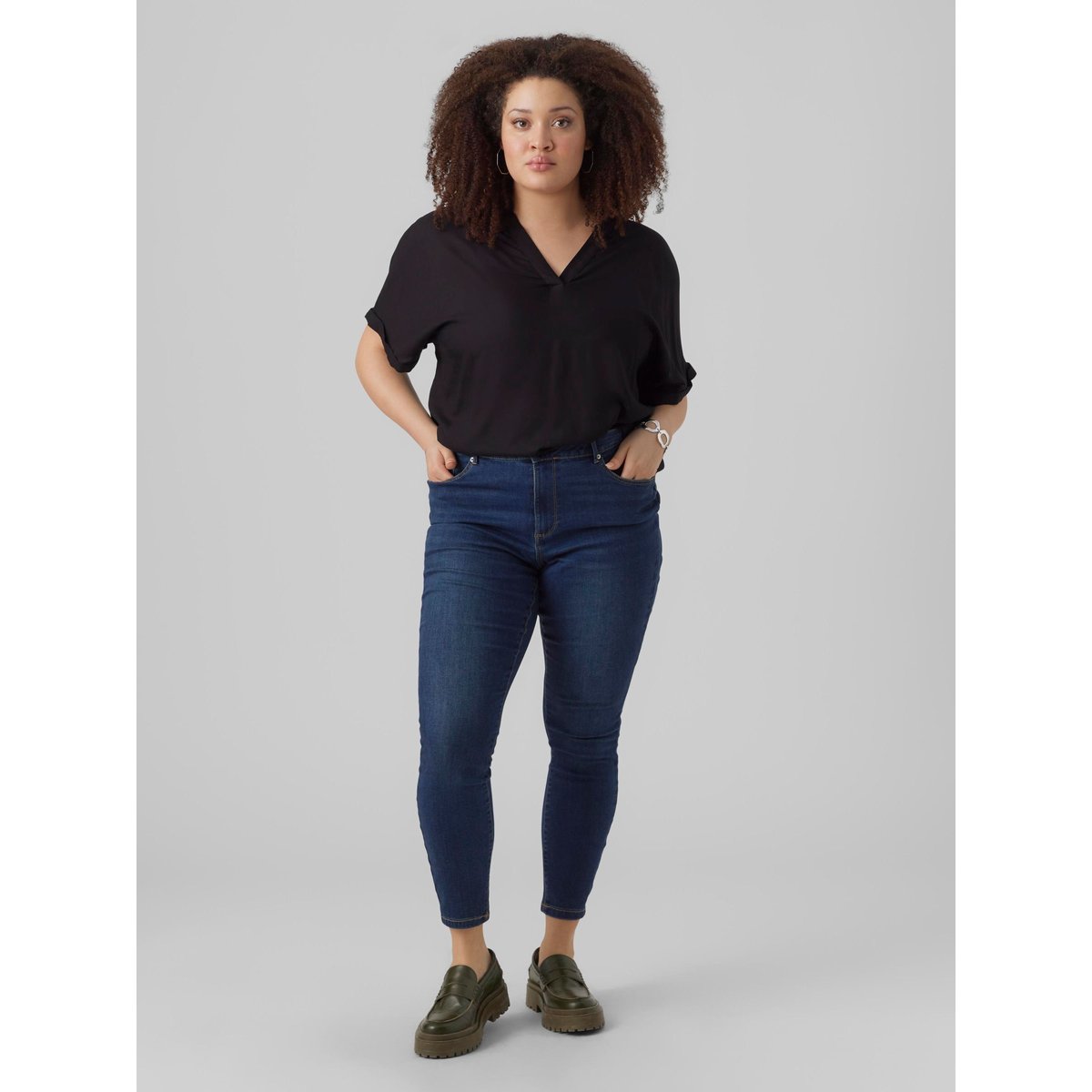 Jean Skinny dark blue denim, VERO MODA