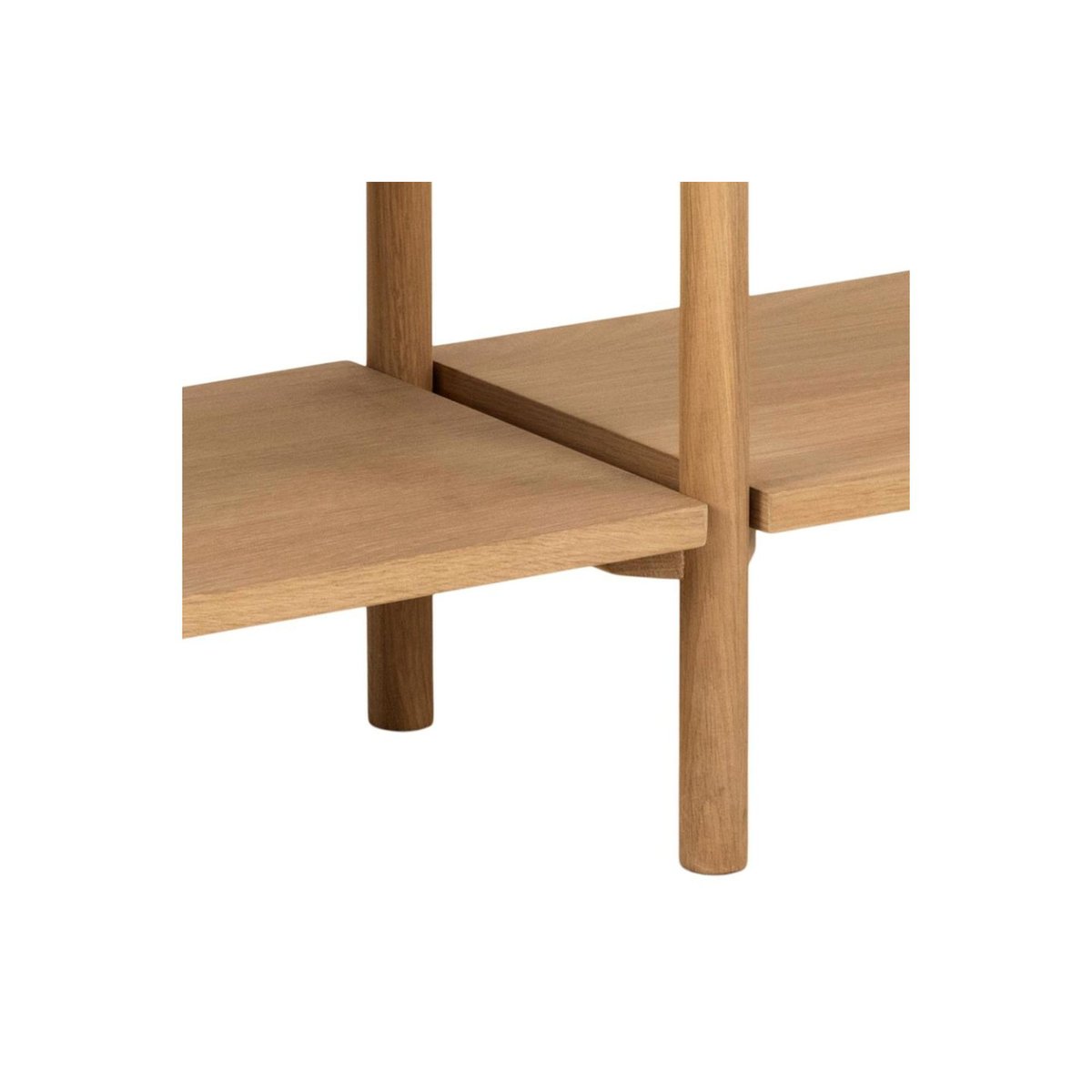 Bibliothèque basse scandinave en chêne clair 4 tablettes - BRENDA bois clair, HELLIN, DEPUIS 1862