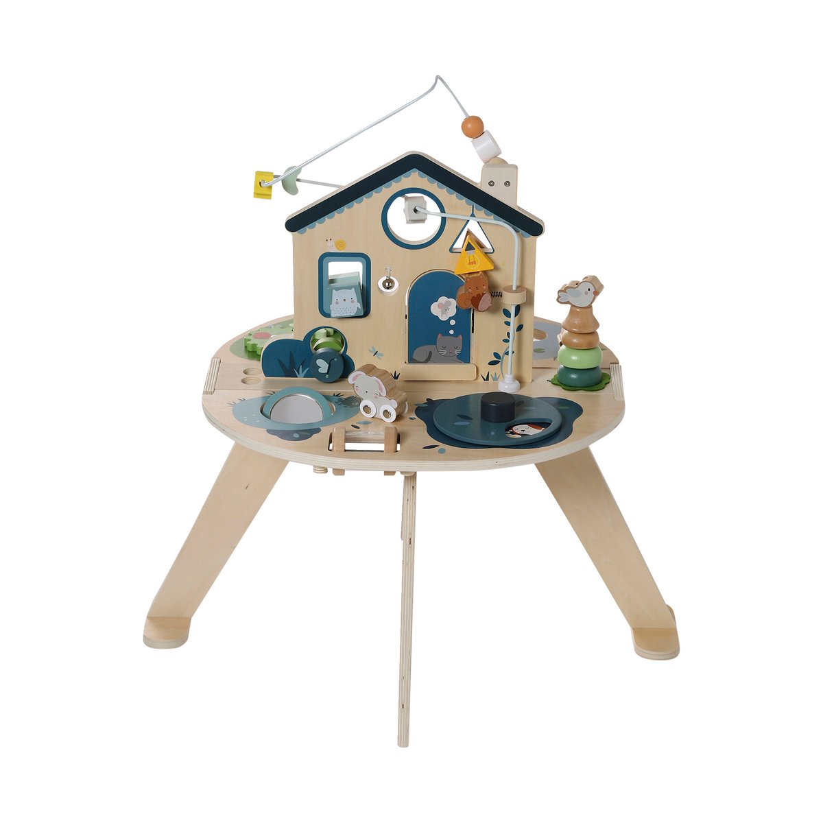 Table d'activités évolutive pliable en bois FSC® bois, VERTBAUDET