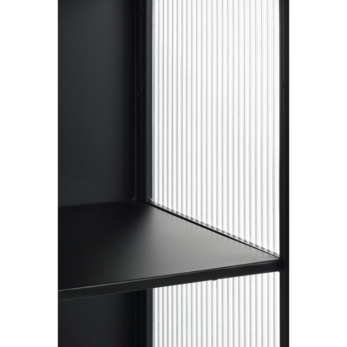 Armoire de rangement H90 cm CLIFTON noir, MICA DECORATIONS