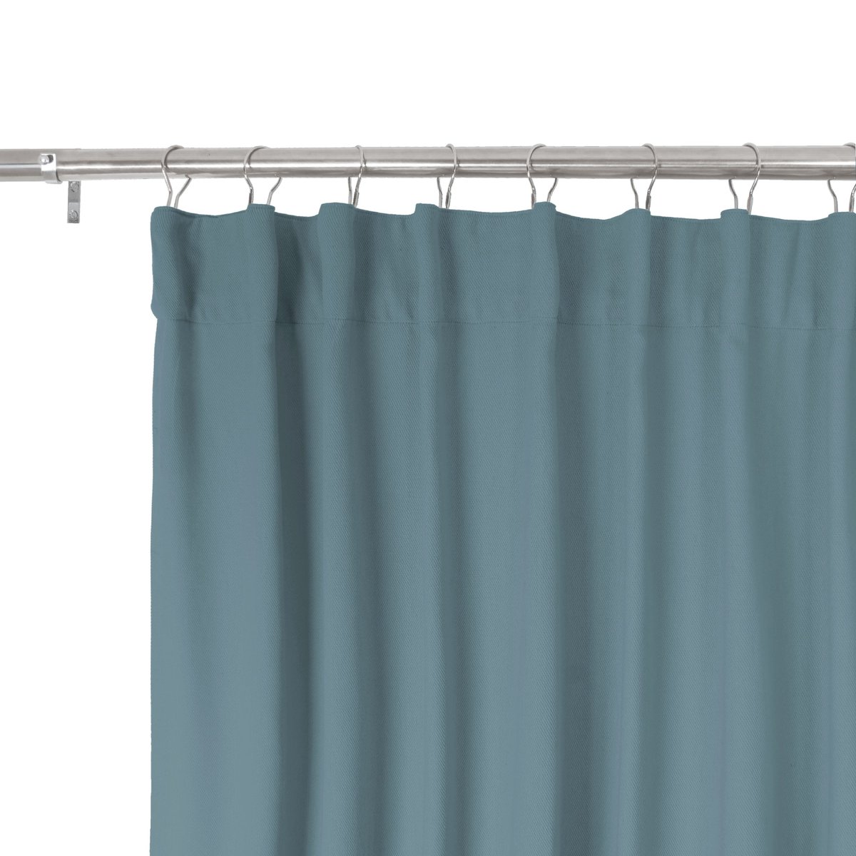Rideau à galon fronceur en coton, KALPE bleu, INSPIRE
