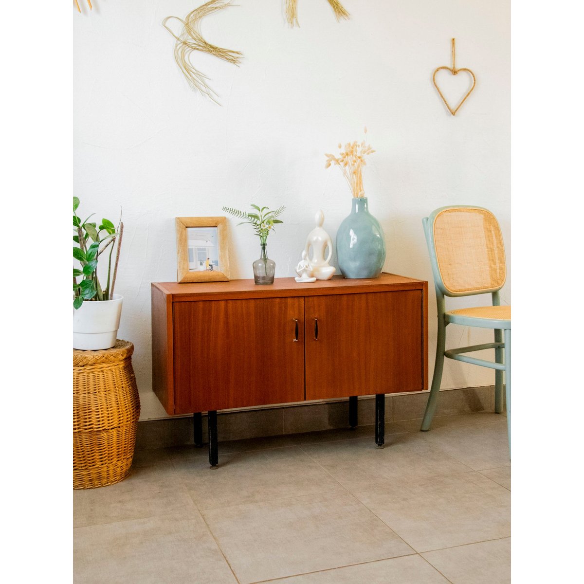 Buffet en bois massif Gilbert N°889 - Bon état bois foncé, DEBONGOUT