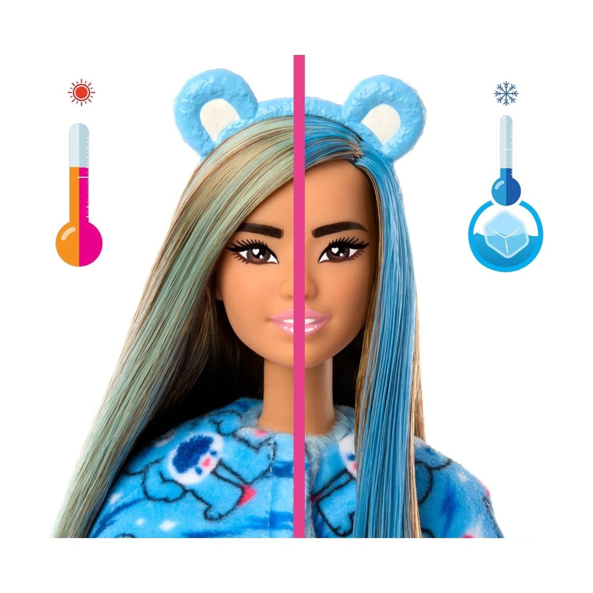 Poupée Cutie Reveal Bisounours bleu, MATTEL