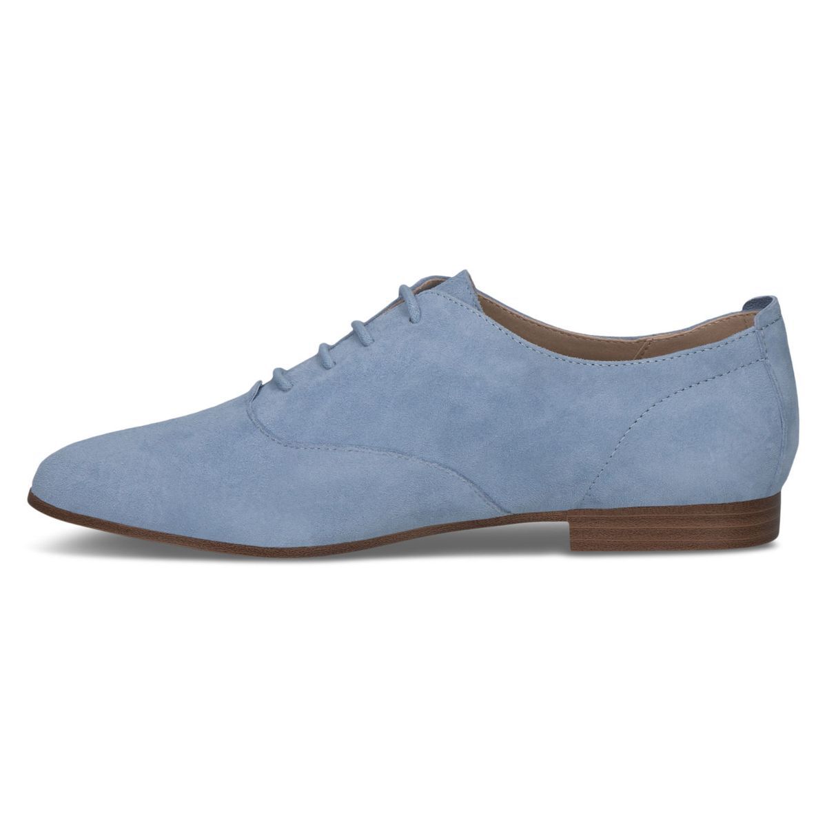 Derbie en cuir bleu pastel, CAPRICE