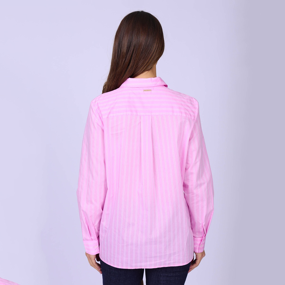 Chemise rayée rose, MISE AU GREEN