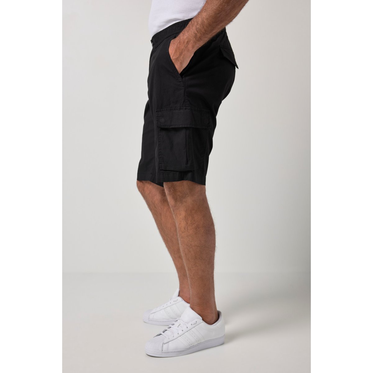 Bermuda cargo ultra-léger, ventre confort noir, JP1880