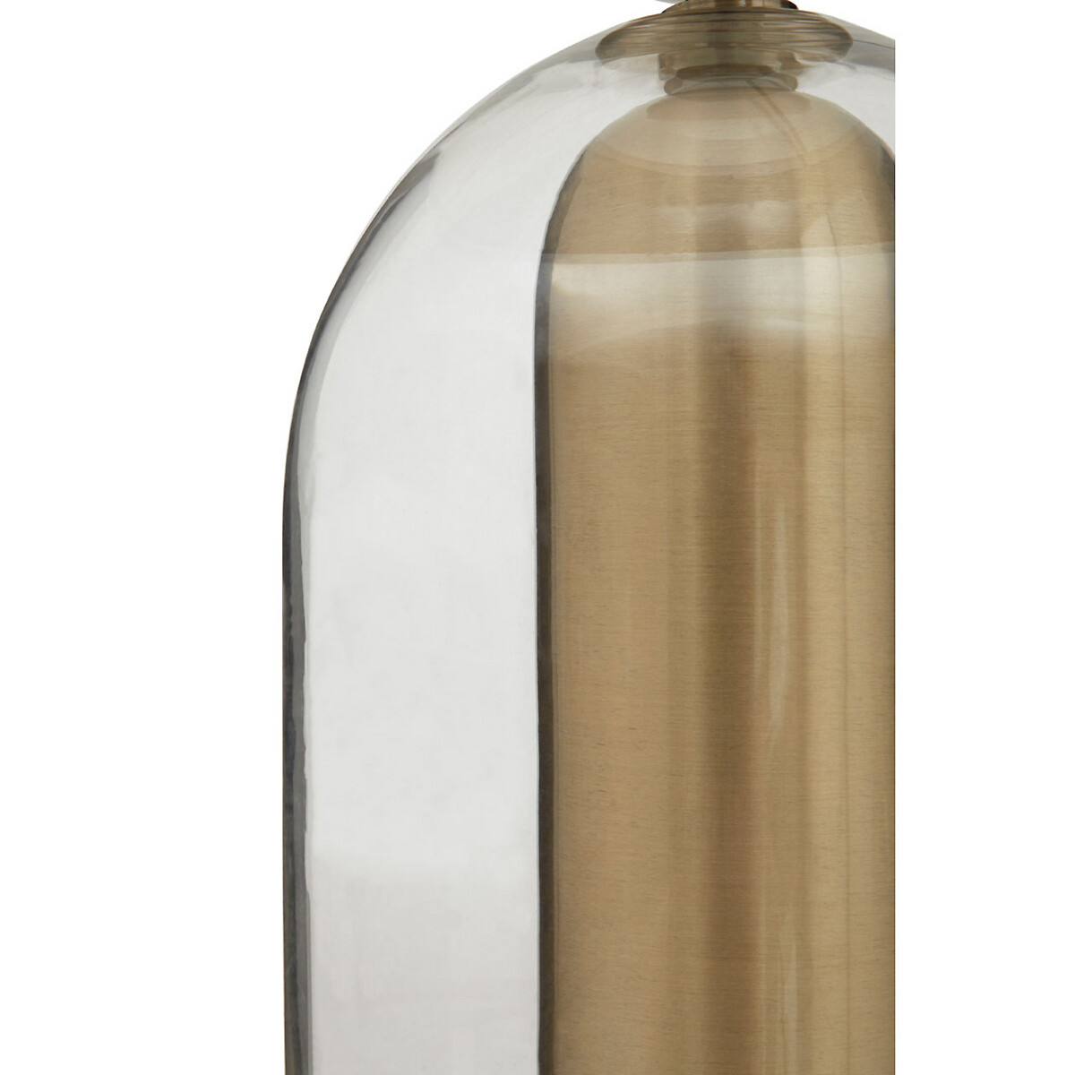 Sullivan Glass Table Lamp with White Shade in Antique Brass aged brass, SO'HOME
