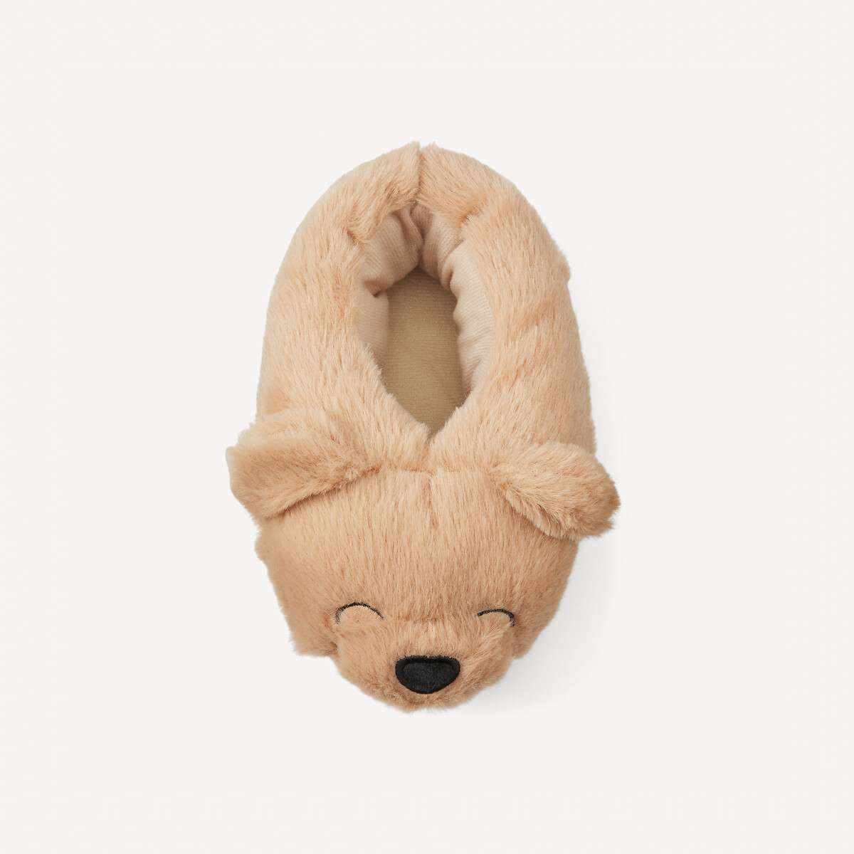 Chaussons à enfiler peluche marron, LA REDOUTE COLLECTIONS