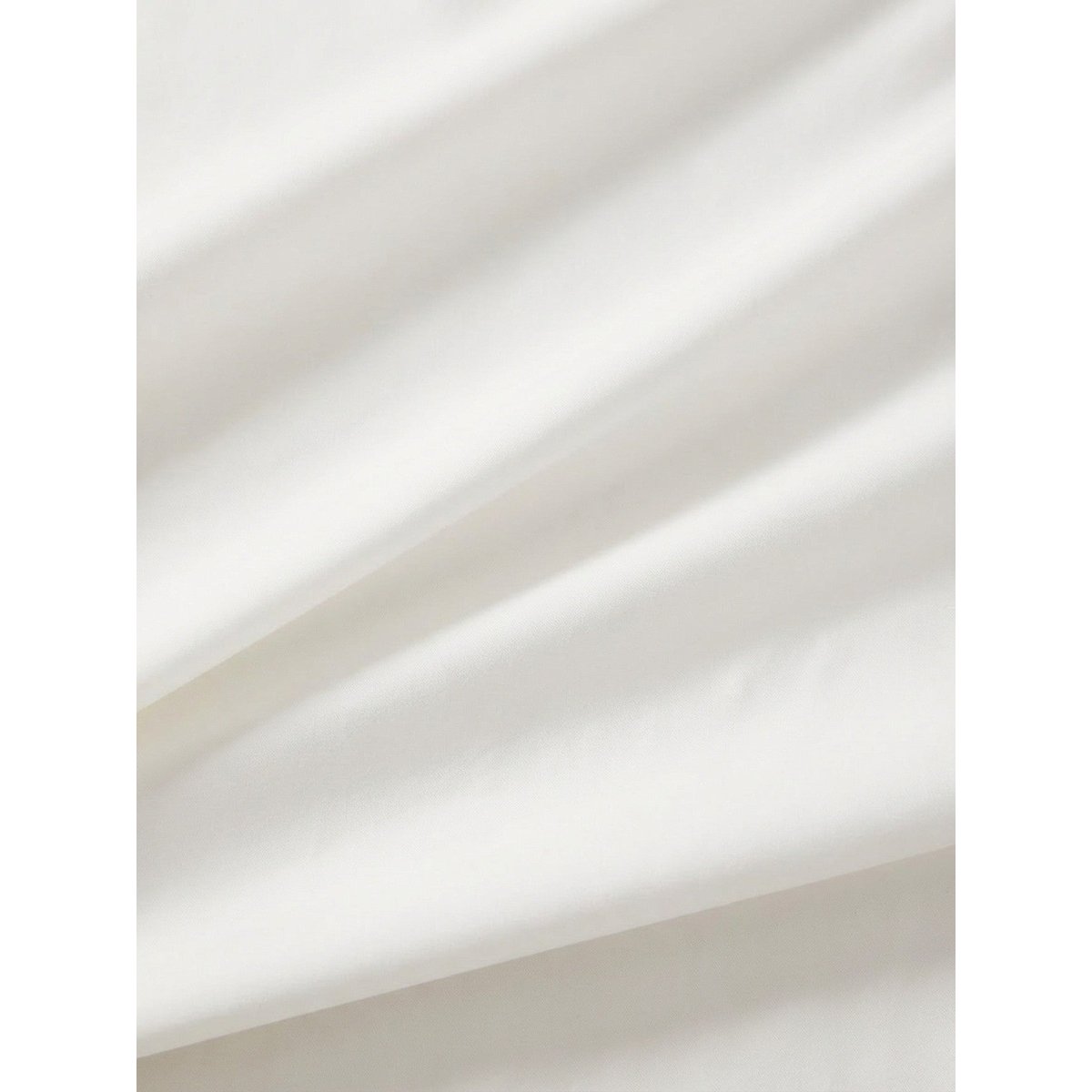 Drap housse en percale de coton blanc casse, CYRILLUS