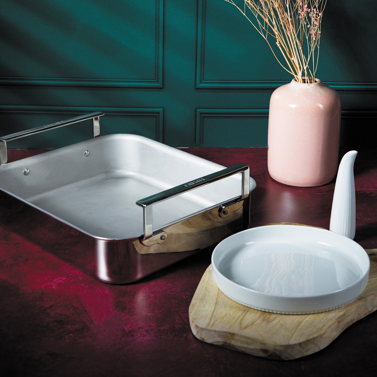 Plat à four inox - sans accessoires COMPLÉMENTS inox, CRISTEL