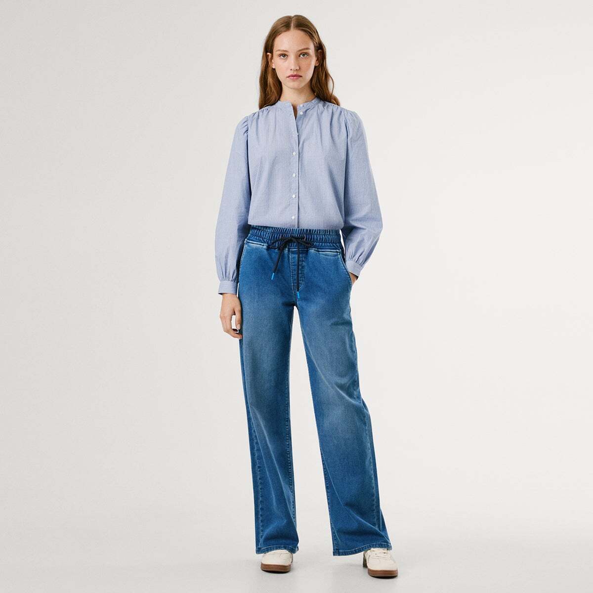 Eva - Jean Coupe Large, Taille Moyenne authentic true blue gymdigo /h, PEPE JEANS