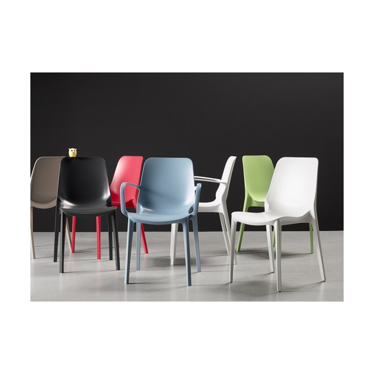 Fauteuil design, GINEVRA taupe, SCAB DESIGN