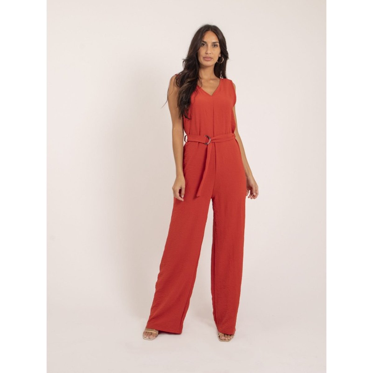 Combi Pantalon Et Ceinture Elea corail, DONA LISA