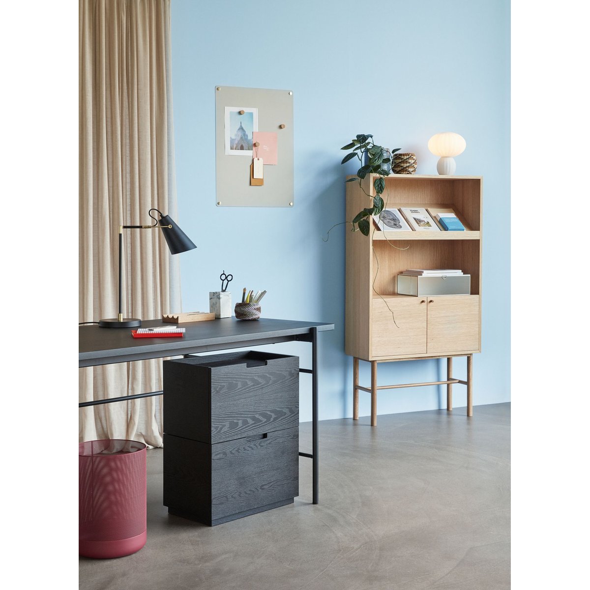 Tableau d'affichage ATTRACT gris, HUBSCH