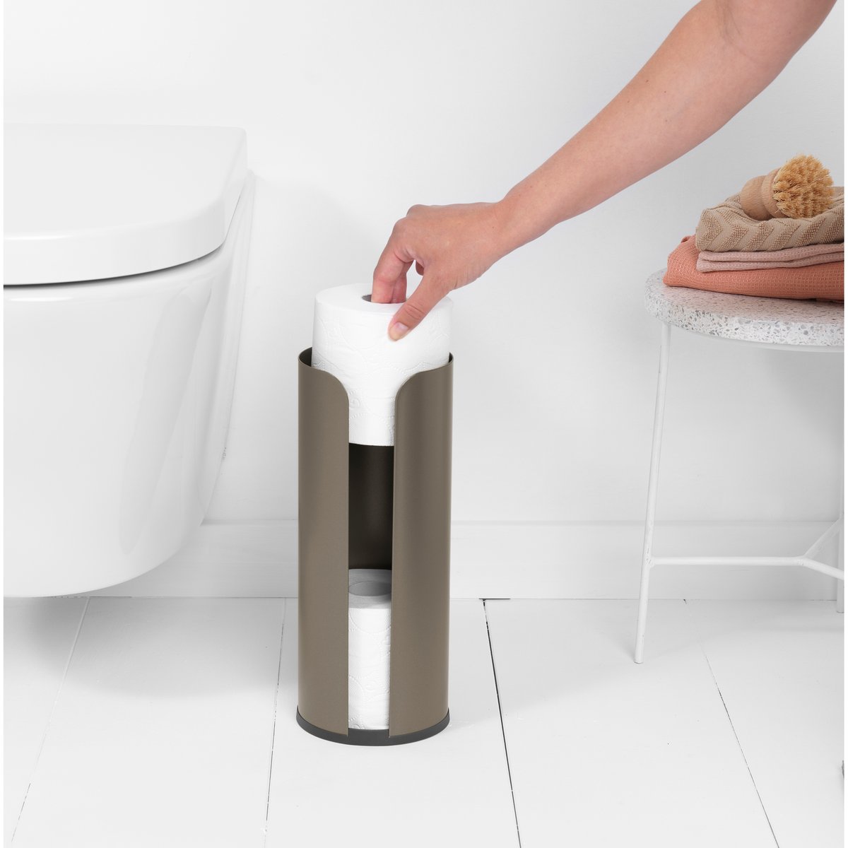 Distributeur de papier toilette RENEW platinum, BRABANTIA