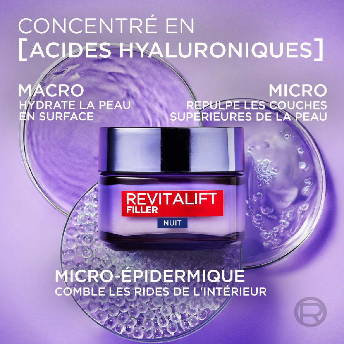 Soin Nuit Revolumisant Anti-rides 50ml couleur unique, L'OREAL PARIS