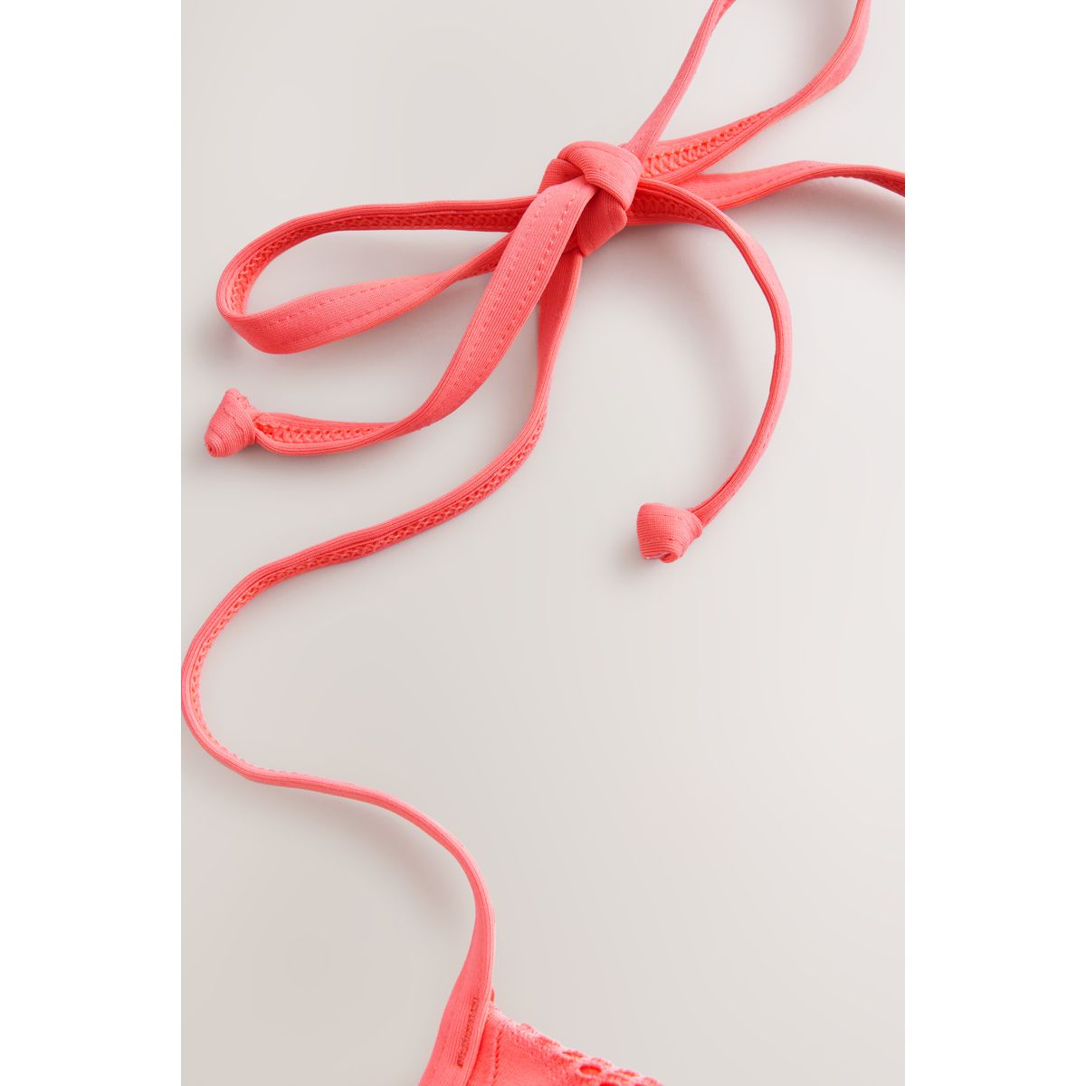 Haut de bikini rembourré à armatures dentelle rose corail, NEXT