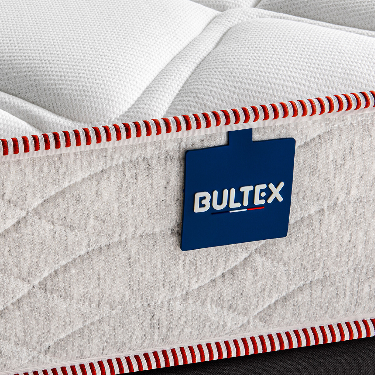 Materasso schiuma Bultex primo 19 cm, Victorieux bianco/grigio chiné, BULTEX