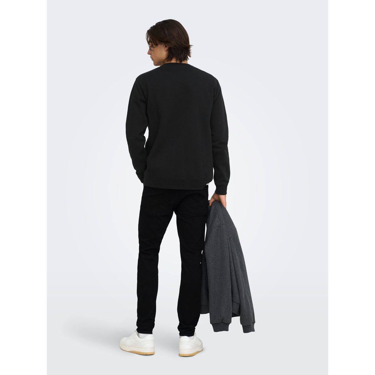 Sweat-Shirt noire - black, ONLY & SONS