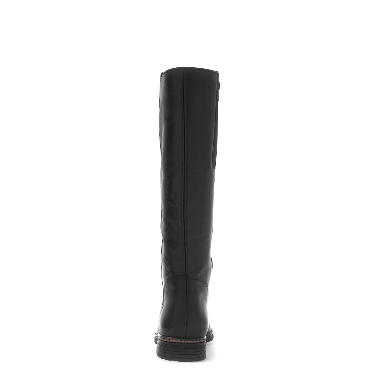 Bottes en cuir lisse à talon décroché noir lisse, GABOR