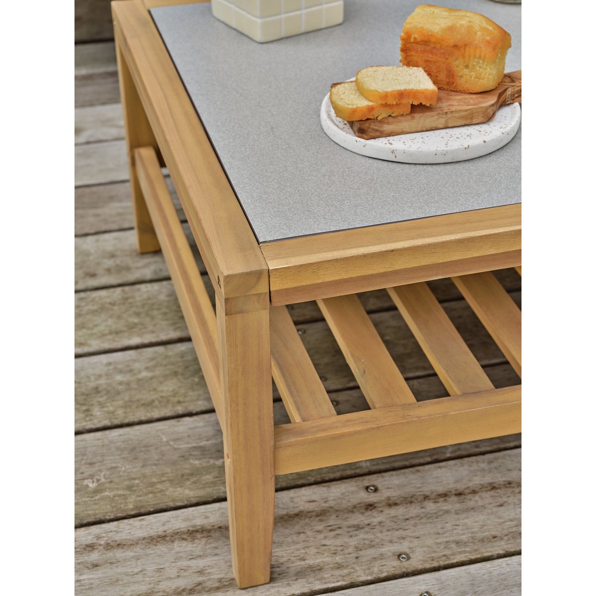 Salon de jardin bas 5 places FUNA marron, REMARQUABLE