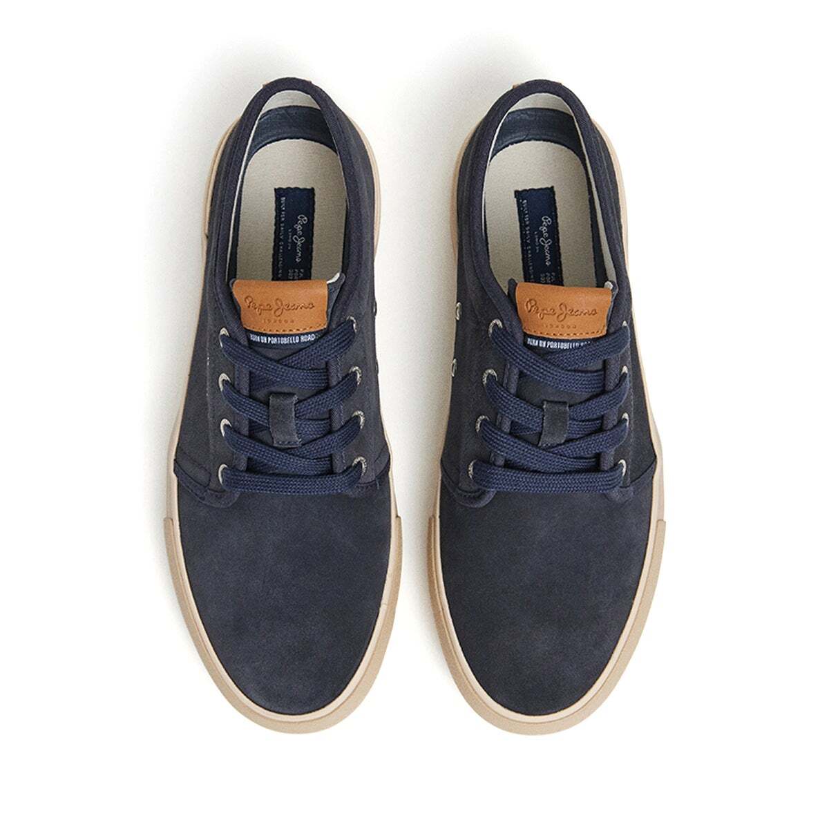 Baskets En Daim bleu dulwich, PEPE JEANS