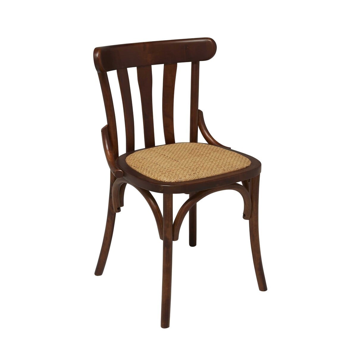 Lot de 6 chaises bouleau massif ESTAMINET marron, SIGNATURE
