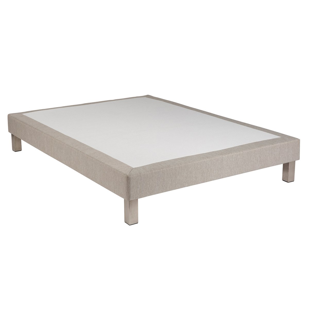Sommier déco tapissier gris foncé, SOMEO