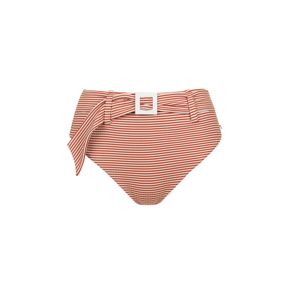 Bas maillot slip de bain échancré taille haute LASCARI rouge, LISCA