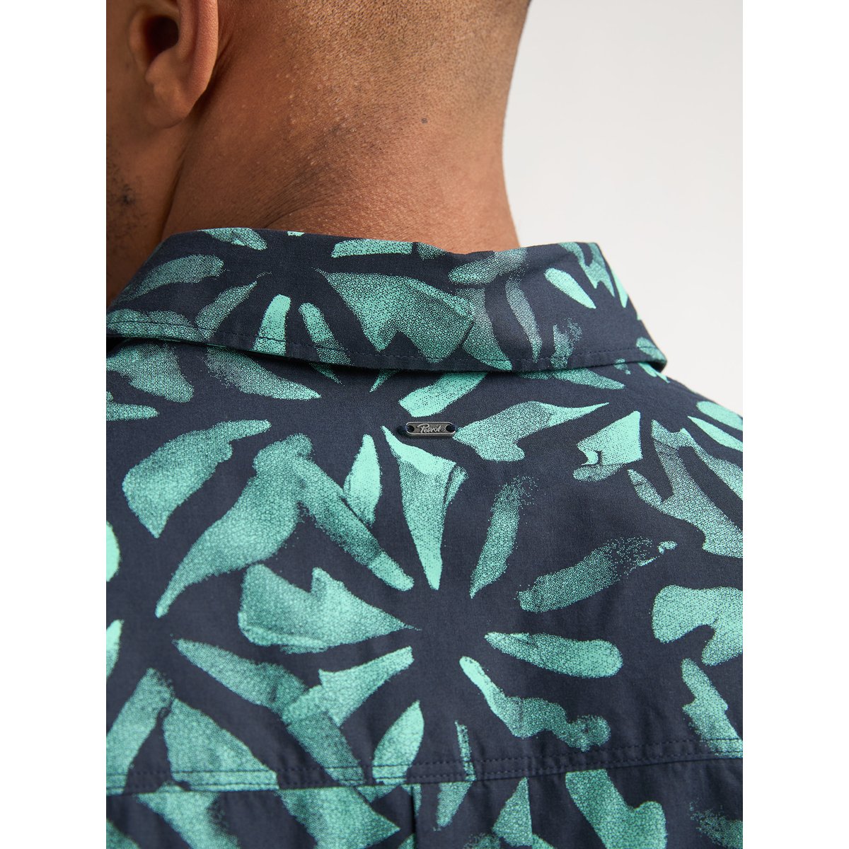 Chemise à imprimé all-over noche bleu navy blue, PETROL INDUSTRIES