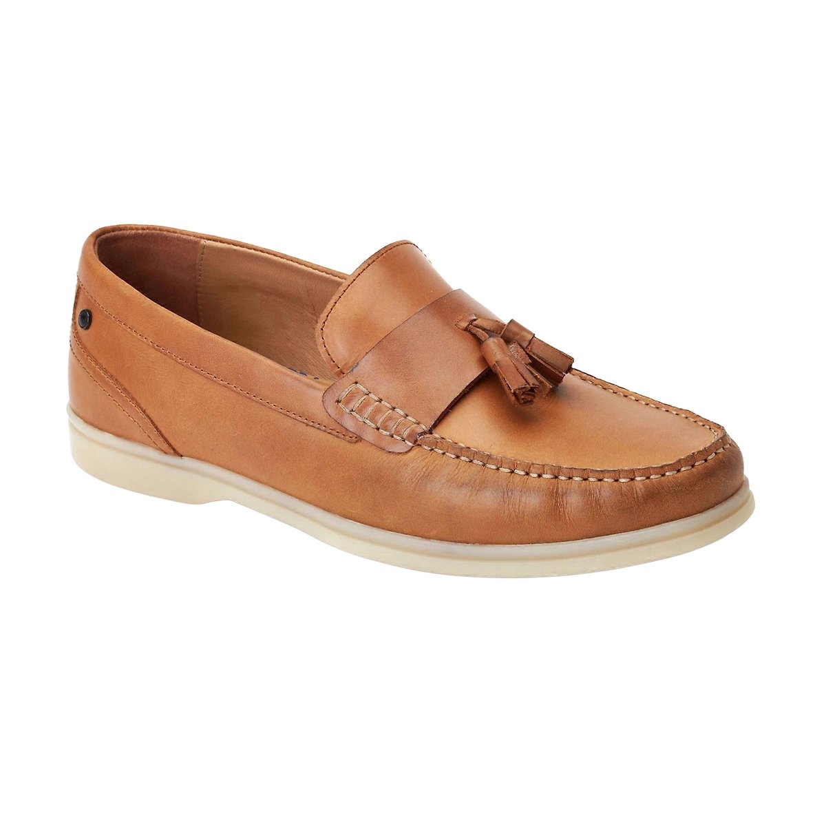 Mocassins en cuir BONITO marron clair, BASE LONDON