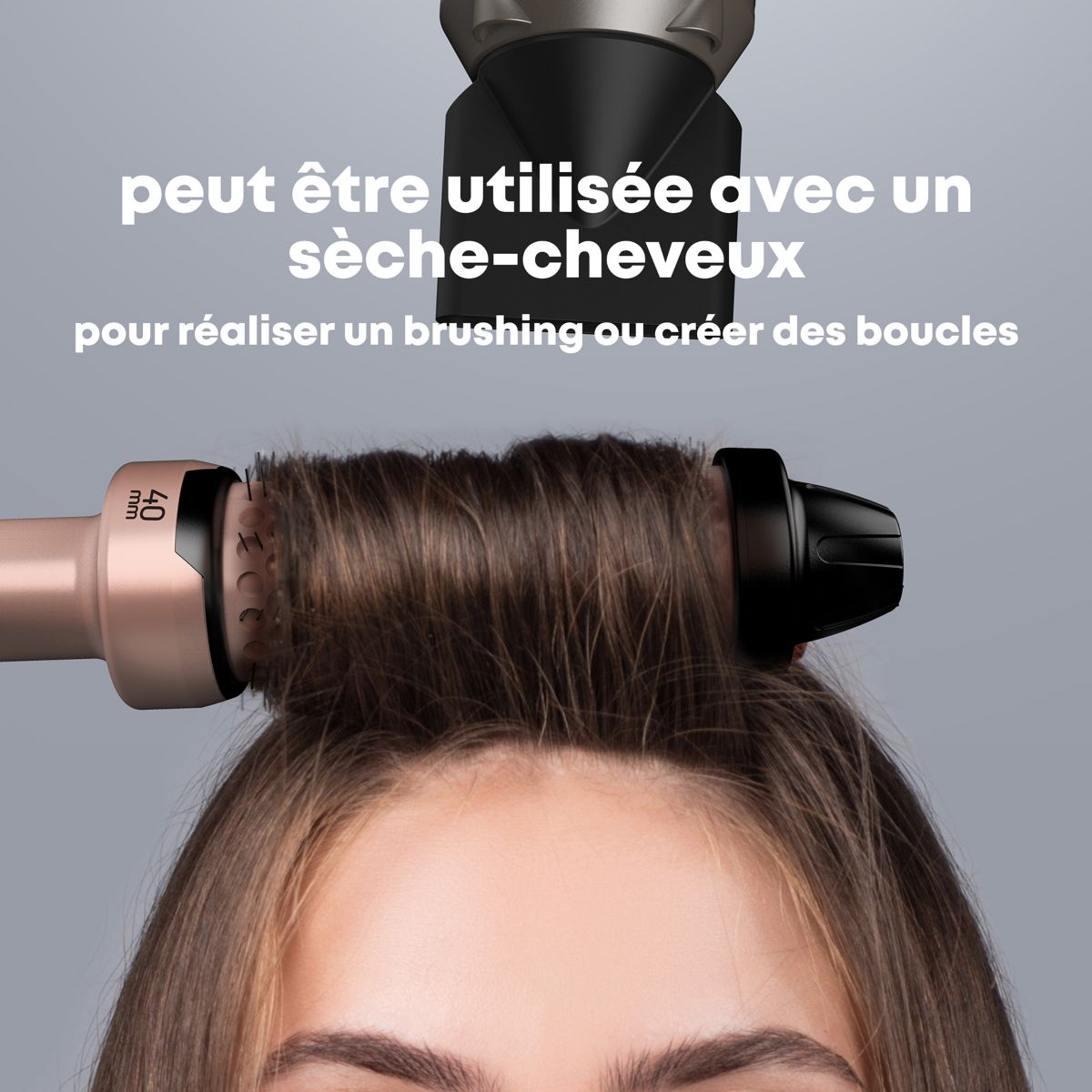 Brosse chauffante Volume et Vagues Progloss 40mm Or couleur unique, REVAMP