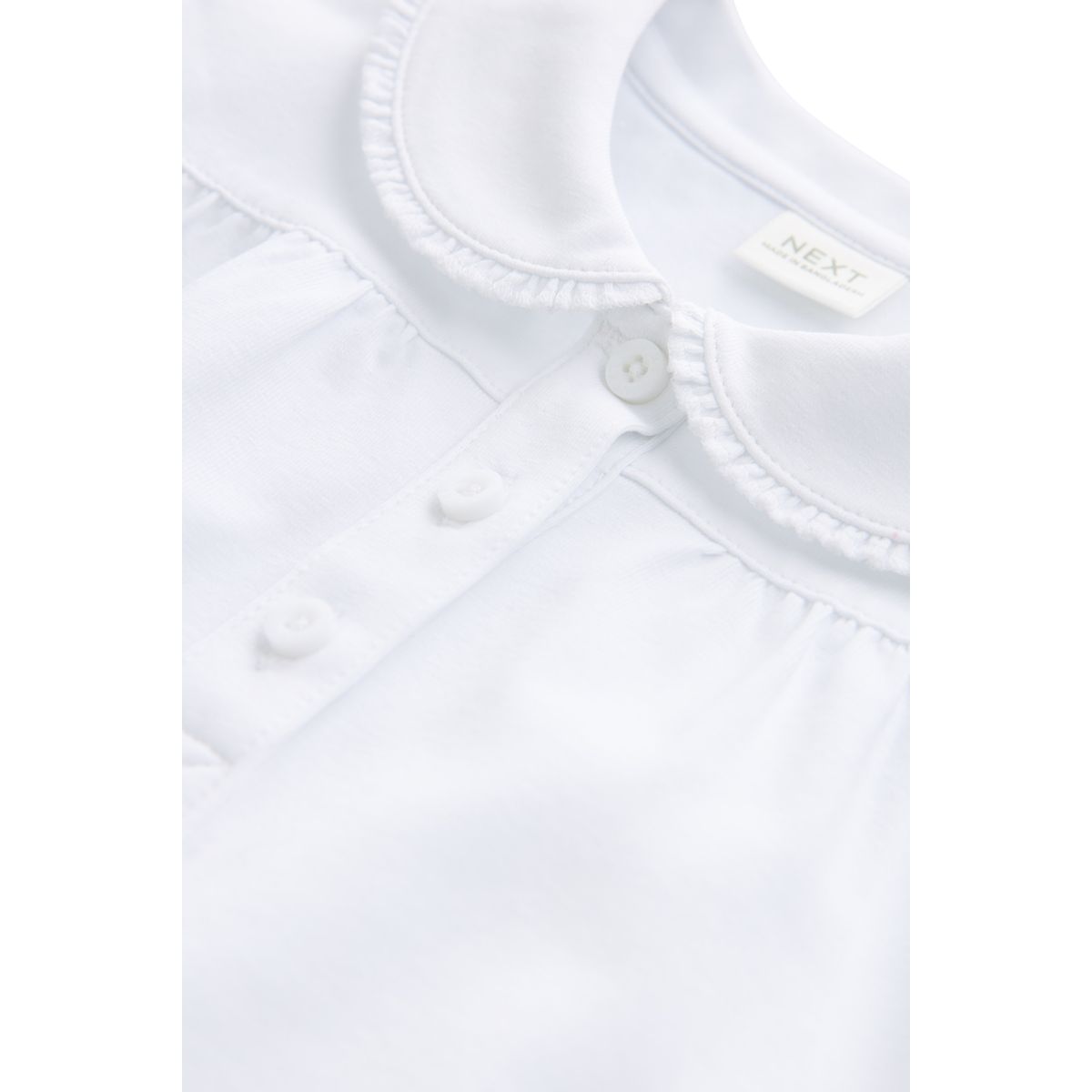 Haut en jersey de coton stretch avec col blanc, NEXT