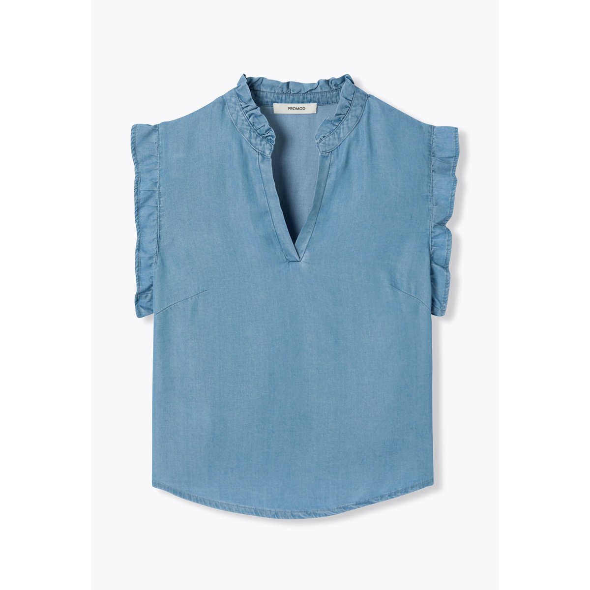 Blouse en lyocell jean moyen, PROMOD