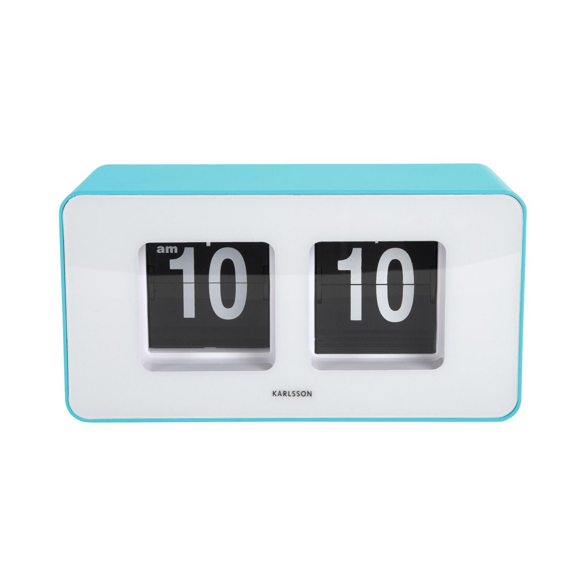Horloge Murale Thermoplaste FUNKY FLIP turquoise, KARLSSON