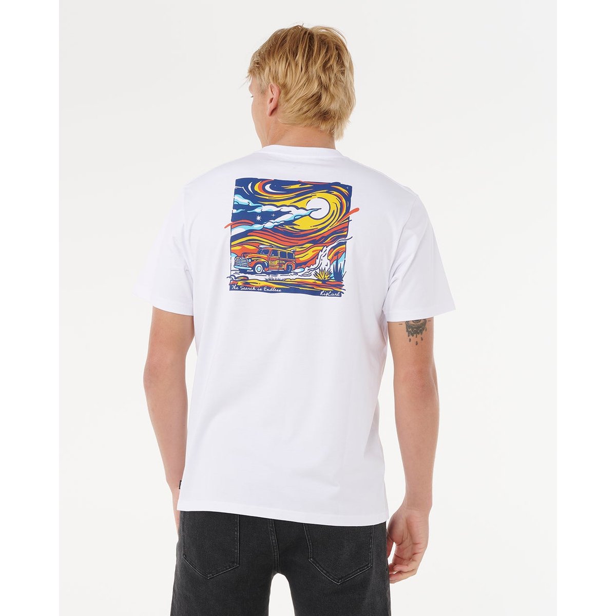 T-shirt à manches courtes SURF TRIP blanc, RIP CURL