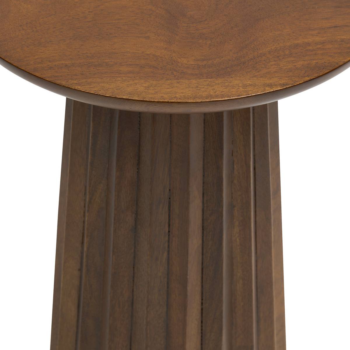 Table d'appoint ronde en manguier SHELTY marron, ATMOSPHERA