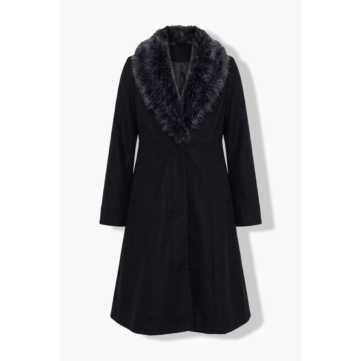 Manteau coupe princesse noir, ULLA POPKEN