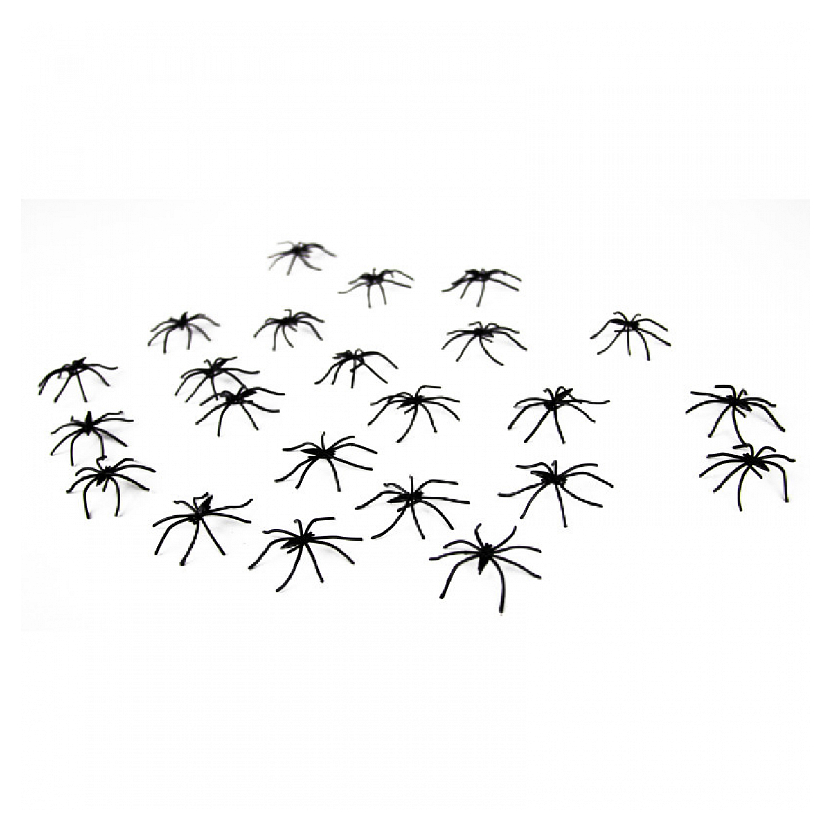 Sachet de 30 fausses araignées couleur unique, PARTY PRO