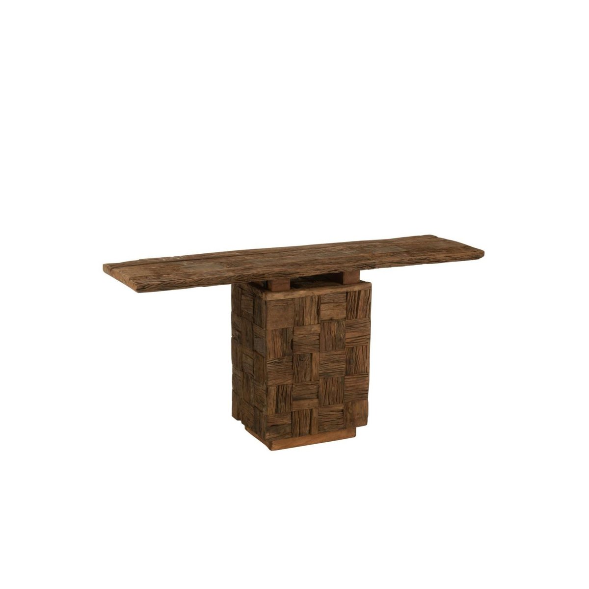 Console en bois foncé recyclé L150 - ICA bois foncé, HELLIN, DEPUIS 1862