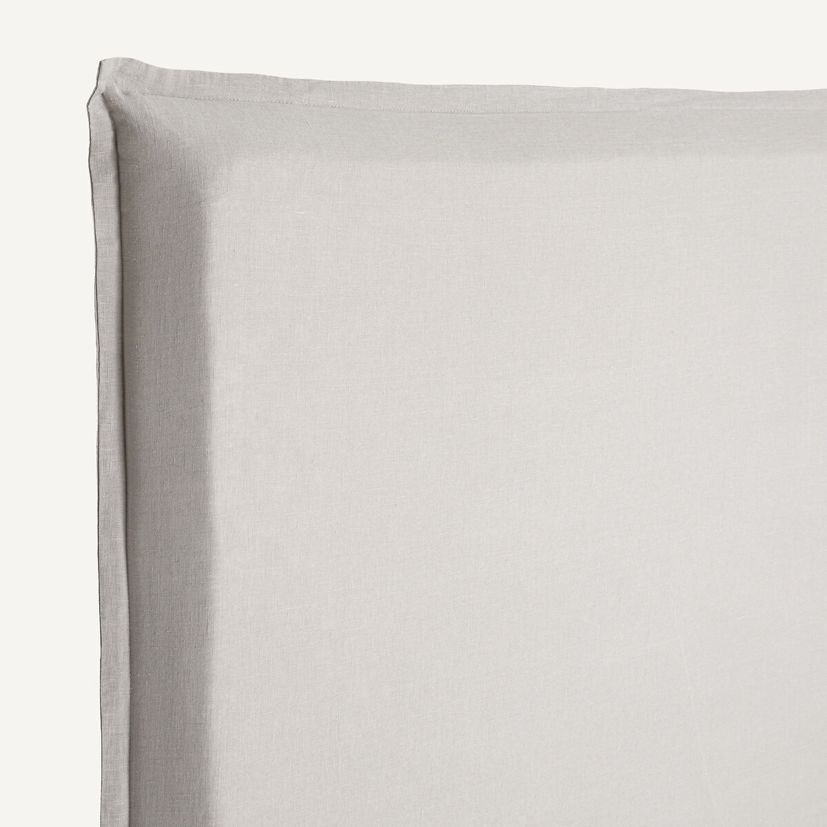 Housse en lin lavé pour tête de lit, hauteur 135 cm, SANDOR gris islandais, AM.PM