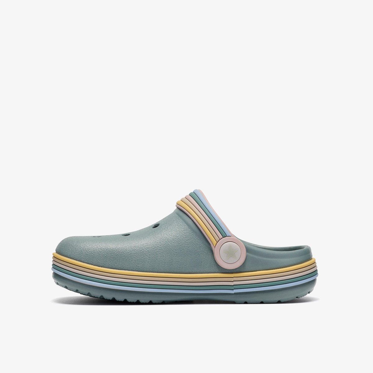 Sabot Synthétique Coupe Large QUINN POP K vert, CLARKS