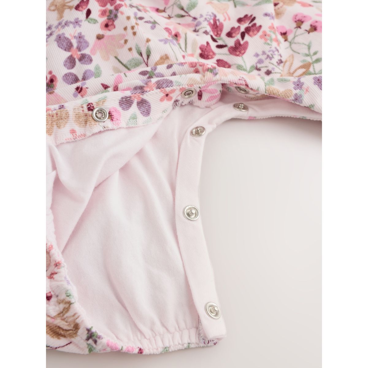 Ensemble bébé avec salopette en velours, 2 p rose, NEXT