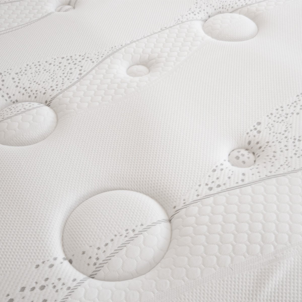 Pack Intuition 140x190 cm Matelas Mousse + Sommier Bois + Accessoires blanc, OLYMPE LITERIE