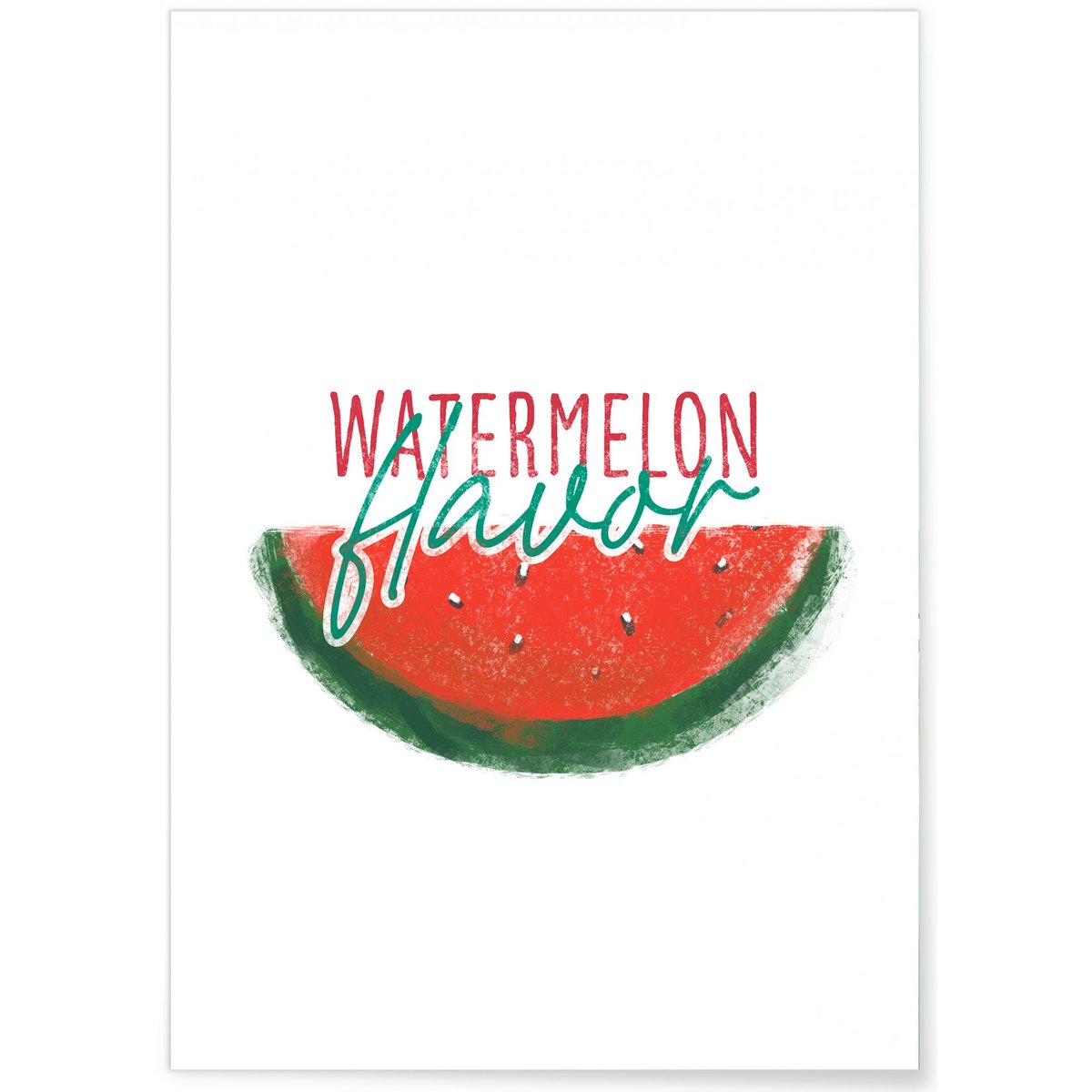 Affiche Watermelon Flavor blanc, L'AFFICHERIE
