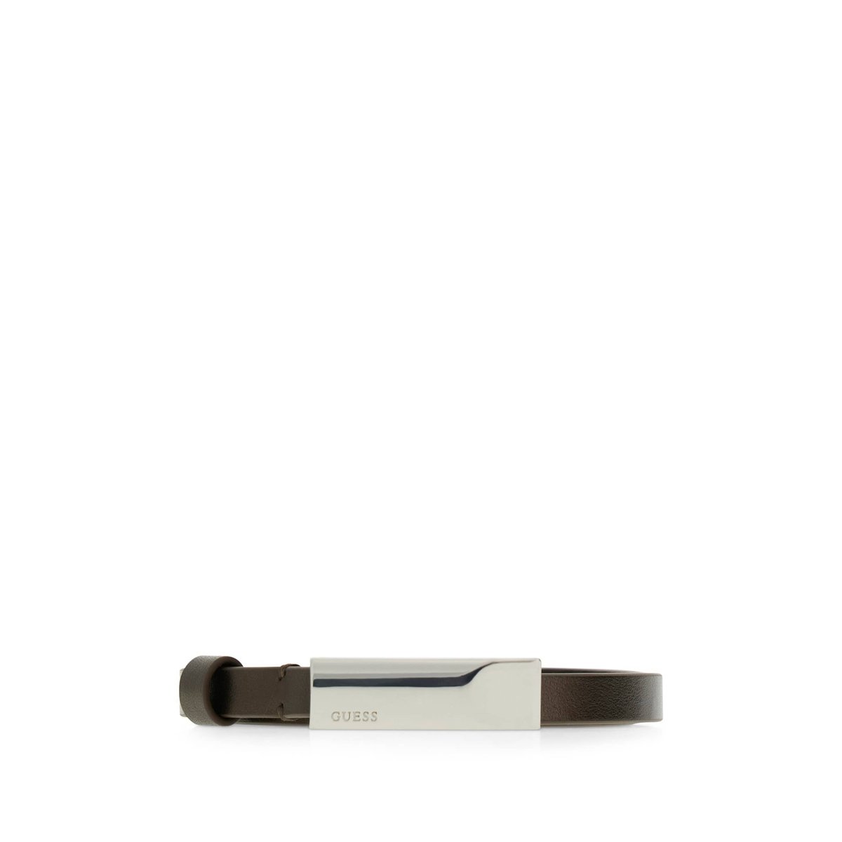 Ceinture En Cuir Véritable marron, GUESS