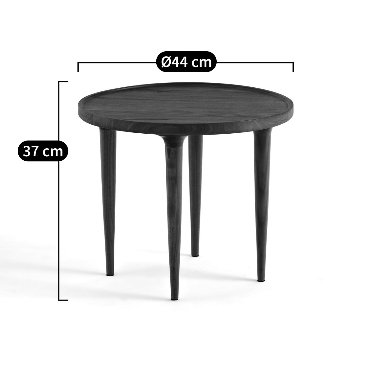 Table basse noyer massif, Magosia noyer, AM.PM