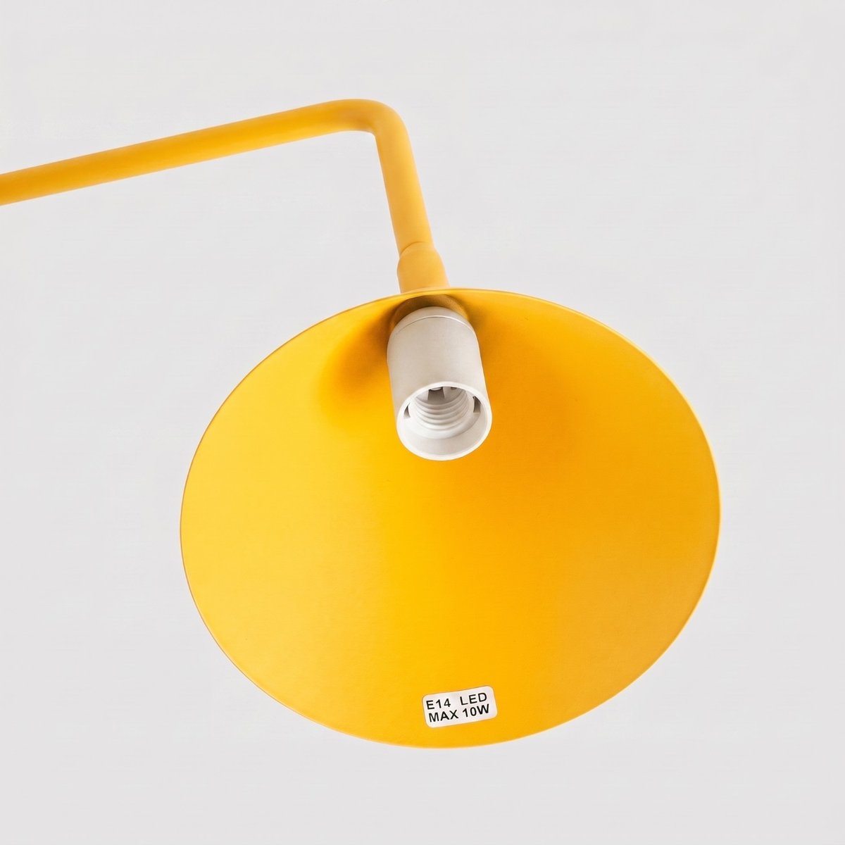 Lampe de bureau Acier Jaune E14 1 Nox jaune, EDEN