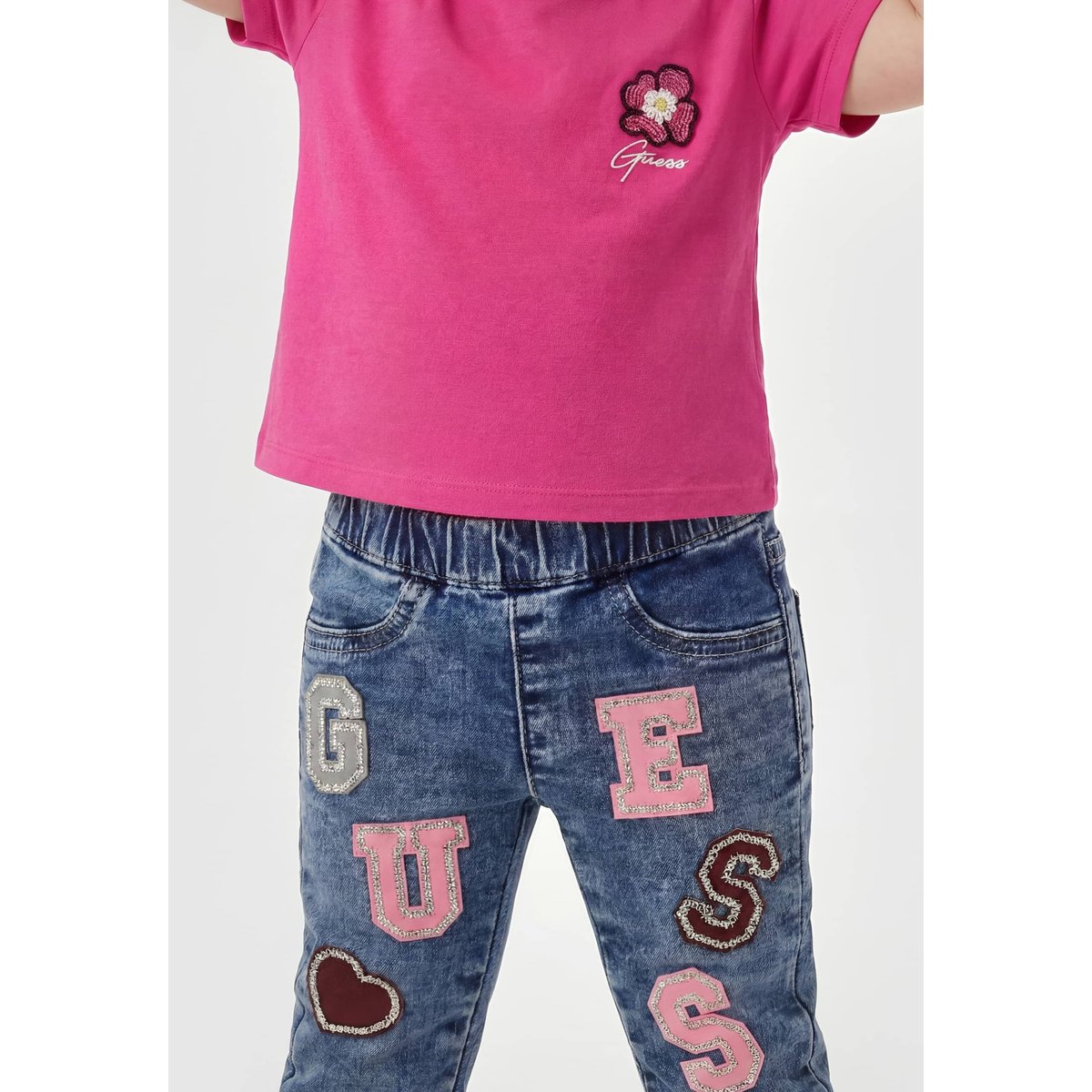 Jean Avec Écusson Logo bleu, GUESS KIDS