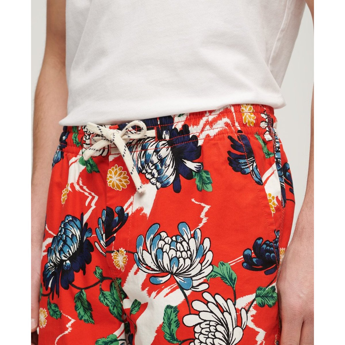 Short Bermuda Coupe Décontractée aya floral orange brûlé, SUPERDRY